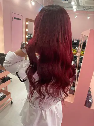 ロング カラー ヘアアレンジ 🩶【推しハイトーン 】yuzu🩶のヘアスタイル