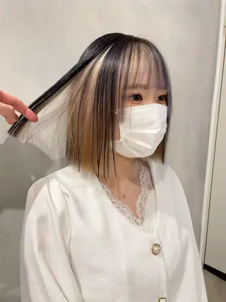 ショート カラー ハイトーン×レイヤー ／遠藤将太のヘアスタイル