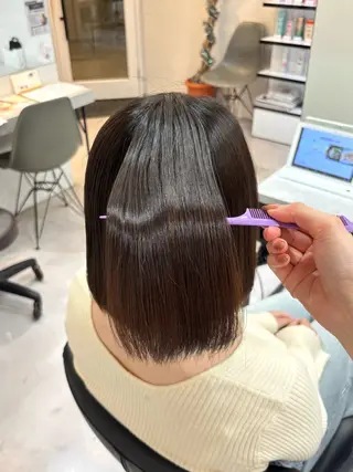 ショート 透明感カラー🩰🤍 髪質改善🪄/伽音のヘアスタイル