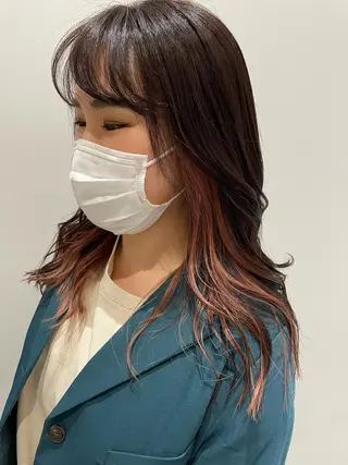 ロング カラー 狩野 羅夢のヘアスタイル