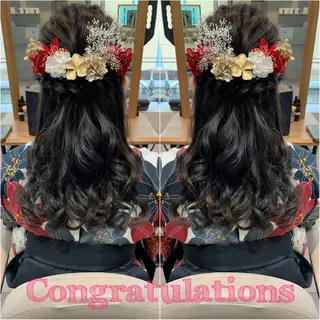 セミロング ヘアアレンジ 韓国hair🦋 Nanaのヘアスタイル