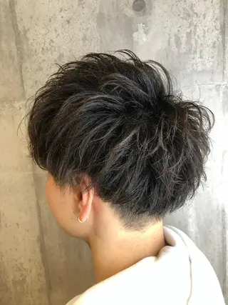 ミディアム カラー パーマ ヘアアレンジ メンズ キッズ ネイル マツエク・マツパ EnBlesS西宮 マンツーマン神道有基のヘアスタイル