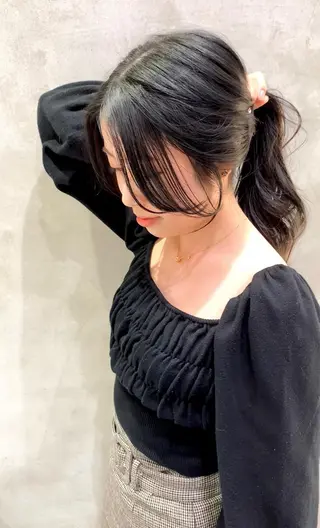 ロング ✨コテ巻き風パーマ ✨川合佑哉のヘアスタイル