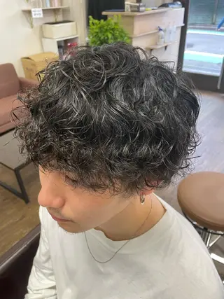 パーマ メンズ hairsBerry 豊津店のヘアスタイル