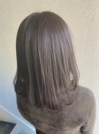 ミディアム カラー 髪質改善/艶カラー 🎀レイヤーカットのヘアスタイル