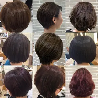 ミディアム カラー パーマ ヘアアレンジ 山北 咲子のヘアスタイル