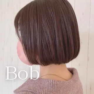 ショート カラー パーマ ボブ/透明感カラー 🤍永田真穂のヘアスタイル