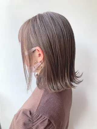 ミディアム カラー ヘアアレンジ 🤍THEATER 【公式】札幌🤍🍬のヘアスタイル