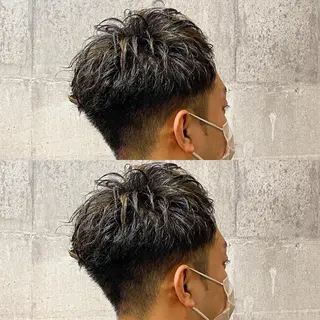 ショート パーマ メンズ 高橋 宏輔のヘアスタイル