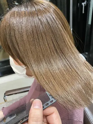 ロング 深夜まで営業中‼️ レム髪質改善のヘアスタイル