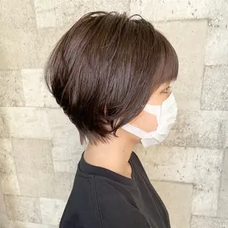 ショート カラー パーマ 村上 遥香 店長スタイリストのヘアスタイル