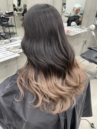 カラー 田中 莉香のヘアスタイル