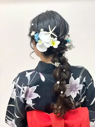 ヘアアレンジ 鷲見 望のヘアスタイル