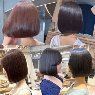 ショート カラー パーマ 似合わせレイヤー 髪質改善/柴木琴愛のヘアスタイル