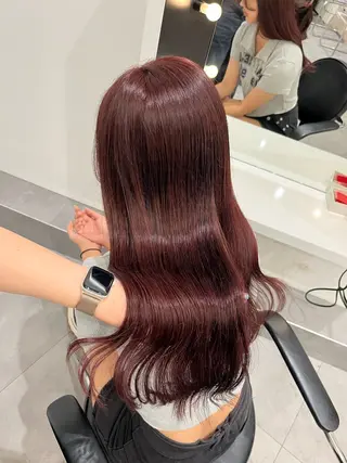 ロング カラー HONOKA/ ハイトーン艶カラーのヘアスタイル