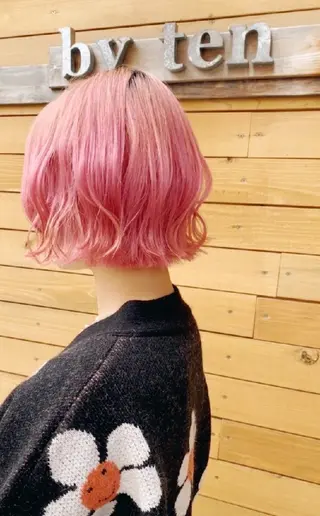 ミディアム カラー 埼玉久喜/ハイトーン デザインカラーRYOのヘアスタイル