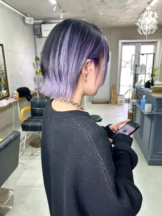 ショート カラー かずくん🦩名古屋 ハイトーン/レイヤーのヘアスタイル