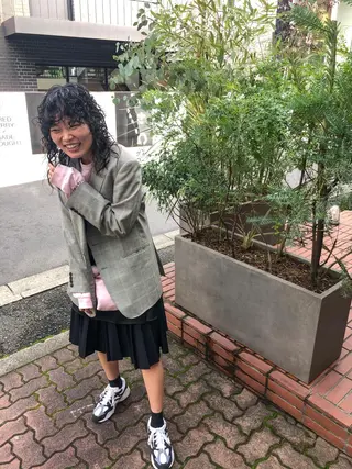 ミディアム カラー パーマ センスをお届けします 大谷将生infpのヘアスタイル