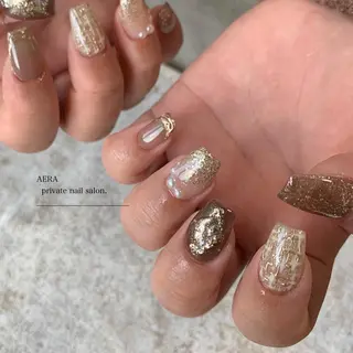 ネイル AERA nail shino🐱⸝꙳のネイルデザイン