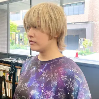 ショート カラー メンズ ✂︎ウルフ・ショート ✂︎MIKUNIのヘアスタイル