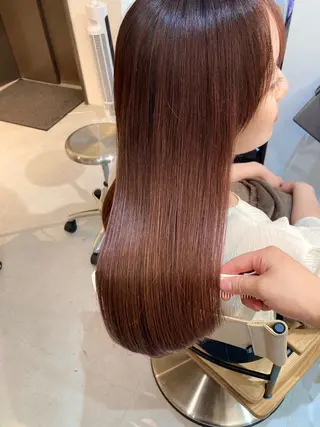 ロング ✨色持ちの良い艶 カラー✨蟹江真世のヘアスタイル