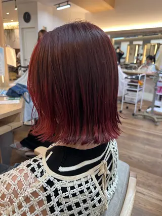 ミディアム カラー ✂︎HITOMI✂︎ 副店長のヘアスタイル