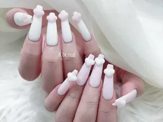 ネイル K.bi_nail ネイル長さ出し専門店のネイルデザイン