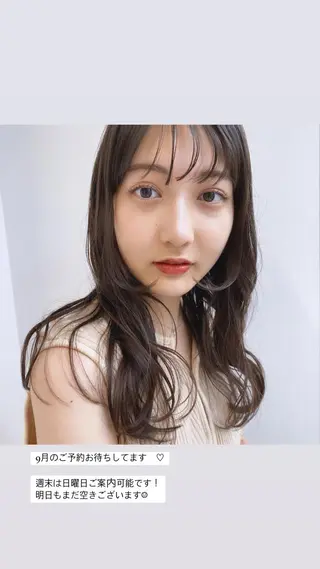 セミロング カラー マンツーマン半個室 tamuraのヘアスタイル