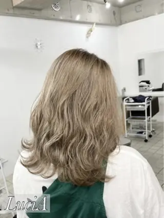ロング カラー ヘアアレンジ LuciA/エクステ カラーのヘアスタイル