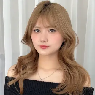 セミロング Miu/韓国ヘア/ レイヤーカットのヘアスタイル