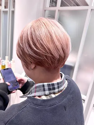 ショート 似合わせボブ🫧 丸みショート藤本のヘアスタイル
