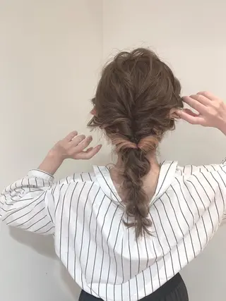 ロング ヘアアレンジ レイヤー/ウルフ ハイトーンhiroのヘアスタイル