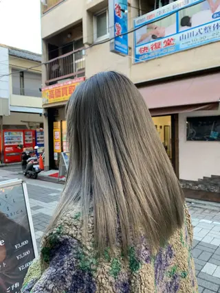 セミロング カラー ヘアアレンジ Sia中野新橋 『JUNYA』のヘアスタイル