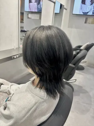 ショート カラー 透明感/暖色カラー くるみのヘアスタイル