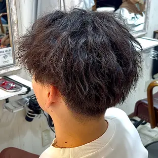 ショート パーマ メンズ 💥桜木町メンズ専門 💥ルキのヘアスタイル