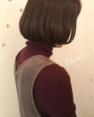 ショート パーマ 市川 千夏のヘアスタイル