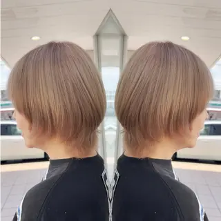 ショート カラー 塚本/豊橋メンズ特化 パーマ、ヘッドスパのヘアスタイル