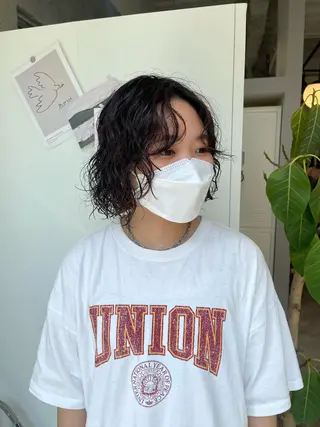 ショート パーマ 早瀬裕之 パーマのヘアスタイル