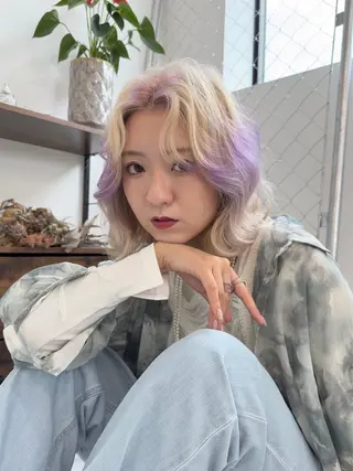 ミディアム ✨メンズ特化& ブリーチ特化Ryuのヘアスタイル