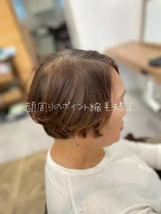 ショート パーマ やまこし 美裕樹のヘアスタイル