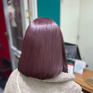 ショート カラー 🎀ときの/髪質改善 透けッ暖色カラー🪞のヘアスタイル