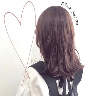 ミディアム カラー お洒落パーマ/ 艶カラー/michiのヘアスタイル