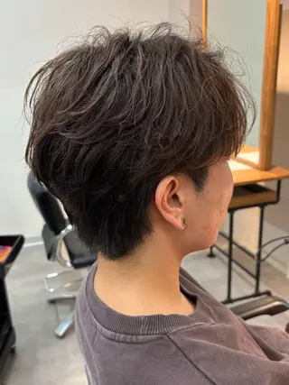 パーマ メンズ 保立/フェザーパーマ /メンズカット千葉のヘアスタイル