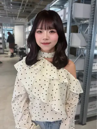 ミディアム カラー ダブルカラー/レイヤ ーカット 🤍ゆきなのヘアスタイル