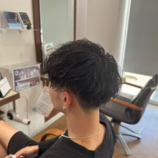 パーマ メンズ 透明感カラー特化若山 結愛のヘアスタイル