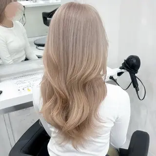 ロング カラー ヘアアレンジ 盛れ韓国ハイトーン 🎀Himari🎀のヘアスタイル