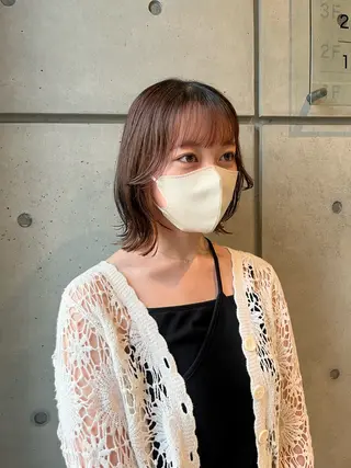 ミディアム 透明感カラー人気 ナンバーワンMIYUのヘアスタイル