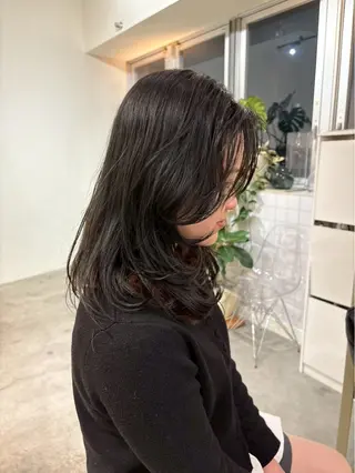 ミディアム 梅田/透明感カラー /ひかるのヘアスタイル
