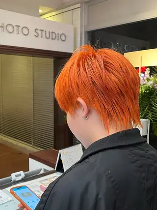 ショート カラー メンズ デザインカラー✨ 日高桃佳のヘアスタイル