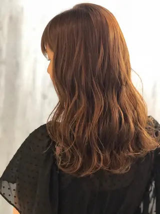 セミロング カラー 及川 祐輔のヘアスタイル